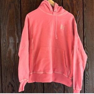 Champion reverse weave hoodie sweatshirt - M Pink